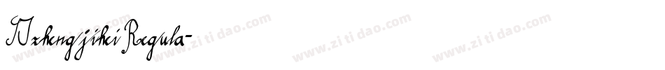 SJzhengjihei Regula字体转换